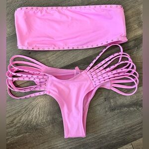 PINK SKIMS BIKINI SET
